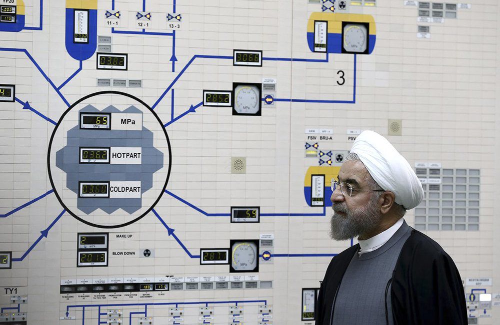 Iranian President Hassan Rouhani visits Bushehr nuclear power plant